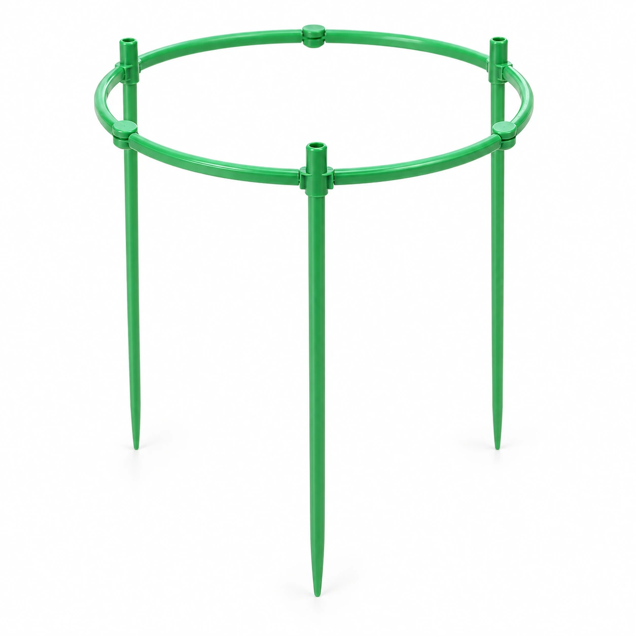 Support circulaire vert sur fond blanc