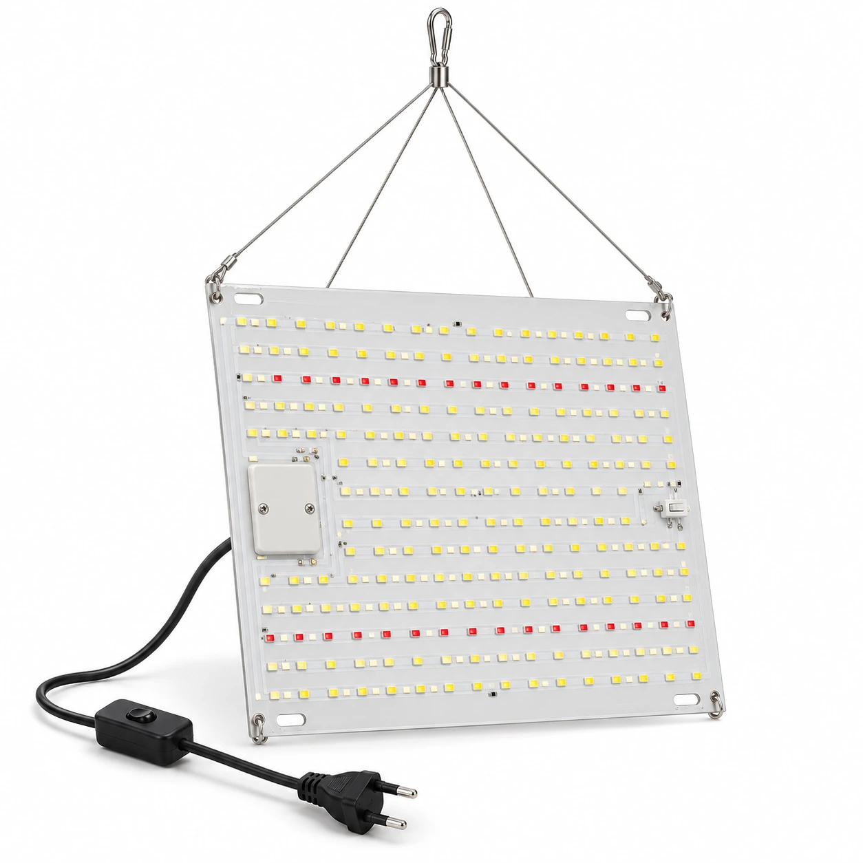 Panneau horticole suspendu sur fond blanc