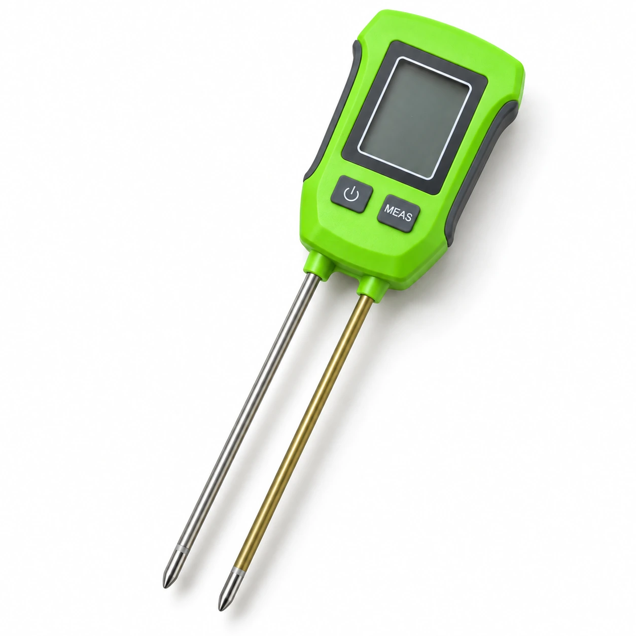 Testeur de sol LCD vert sur fond blanc